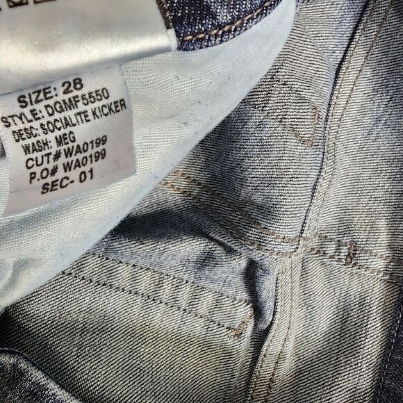 Joes Jeans Size 28 Womens Blue Denim Cropped Low Rise Socialite Kicker Meg - Picture 13 of 14
